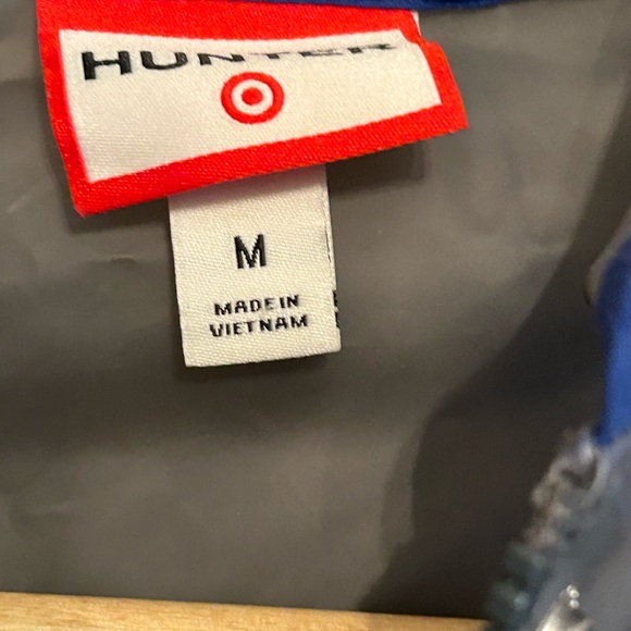 HUNTER (for Target) youth size medium dark grey opaque rain jacket - Picture 5 of 5